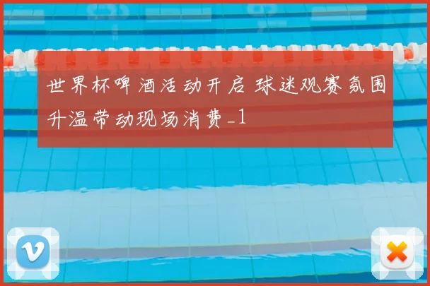 世界杯啤酒活动开启 球迷观赛氛围升温带动现场消费_1